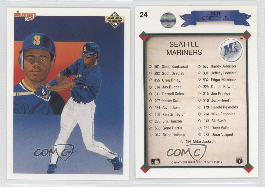 1990 Upper Deck 24 Ken Griffey Jr Seattle Mariners Jr. Baseball Card