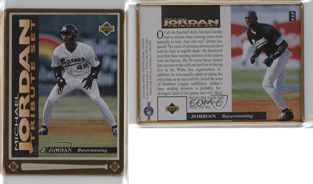 1995 Upper Deck/Metallic Impressions Tribute JT4 Michael Jordan Baseball Card eBay
