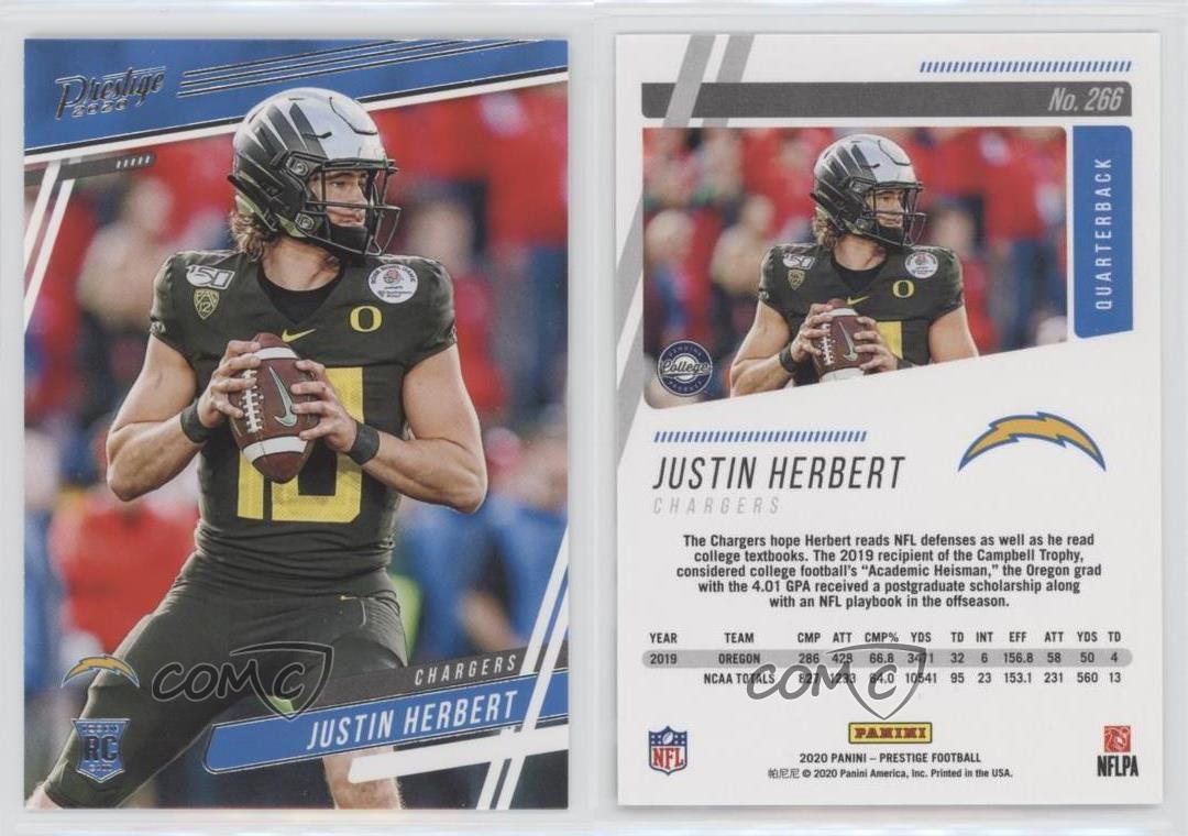 2020 Panini Prestige Rookies Justin Herbert 266 Rookie eBay