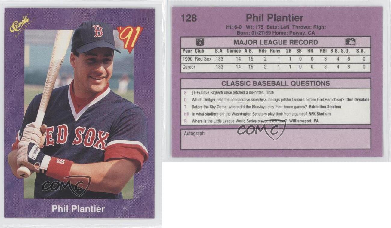 1991 Classic Phil Plantier 128 Rookie eBay