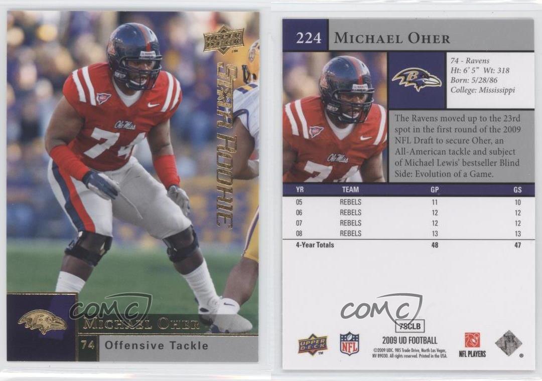 2009 Upper Deck Michael Oher 224 Rookie eBay
