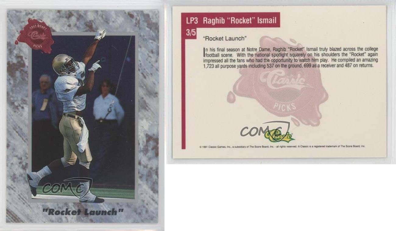 1991 Classic Draft Picks LPs (Limited Print) Rocket Ismail LP3 Rookie eBay
