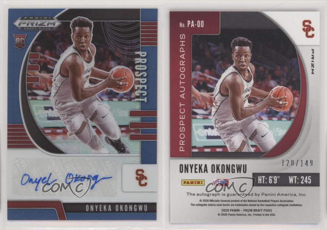 202021 Panini Prizm Draft Picks Prospect Blue /149 Onyeka Okongwu Rookie Auto eBay