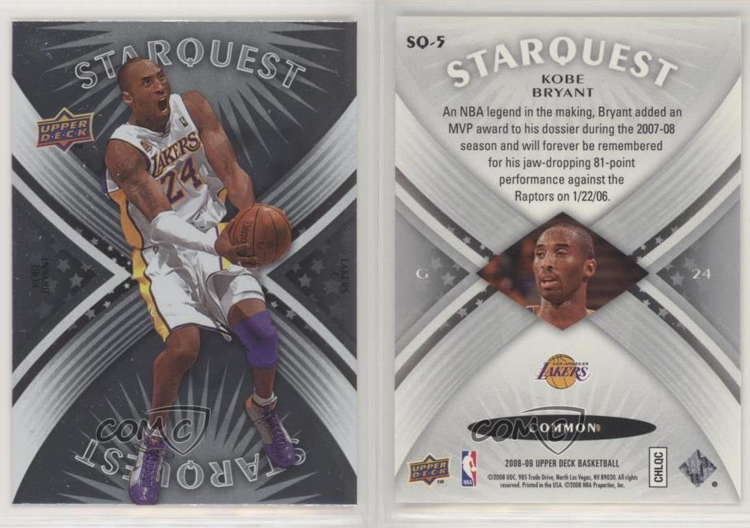 200809 Upper Deck Starquest Common Kobe Bryant SQ5 eBay