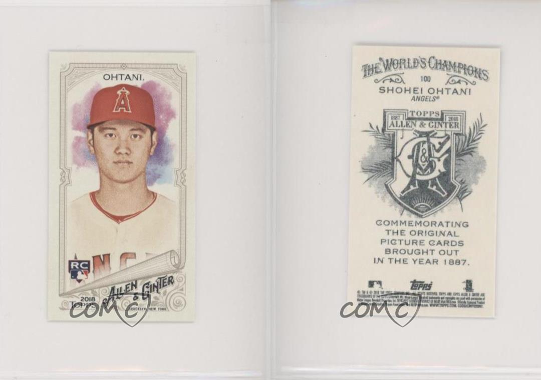 2018 Topps Allen & Ginter's Mini A&G Back Shohei Ohtani 100 Rookie eBay