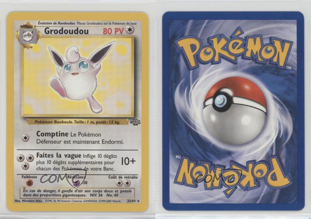 1999 Pokemon Jungle French Wigglytuff 32 u3f eBay