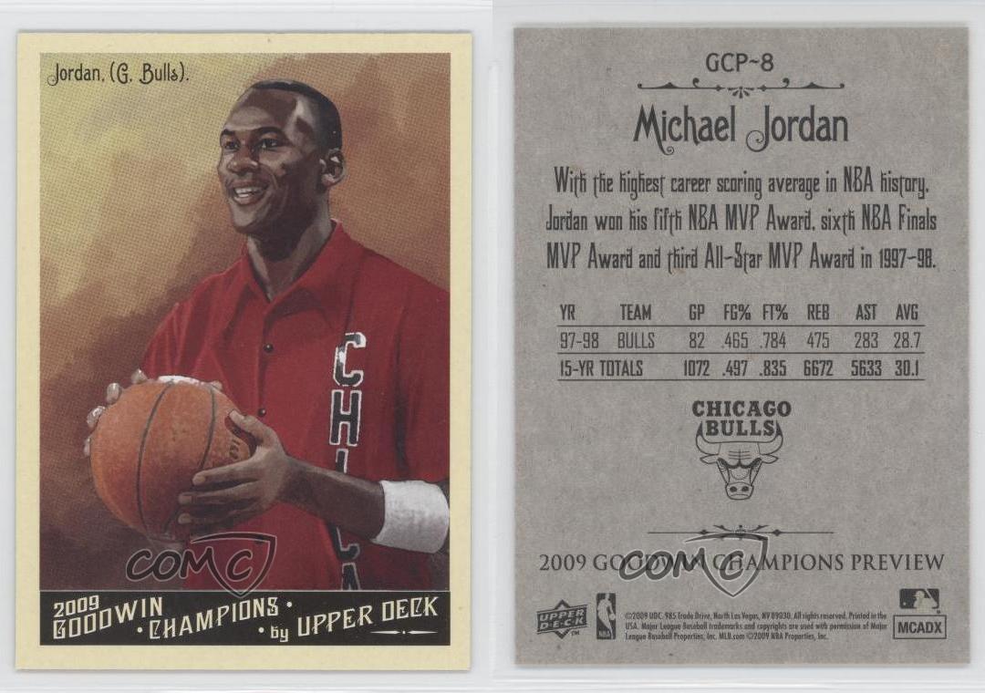 2009 Upper Deck Goodwin Champions Preview GCP8 Michael Jordan