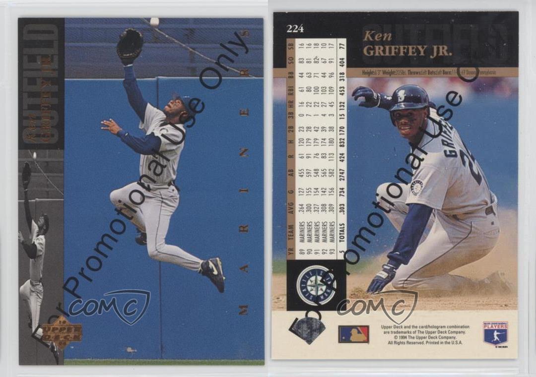 1994 Upper Deck Promo 224 Ken Griffey Jr Seattle Mariners Jr. Baseball