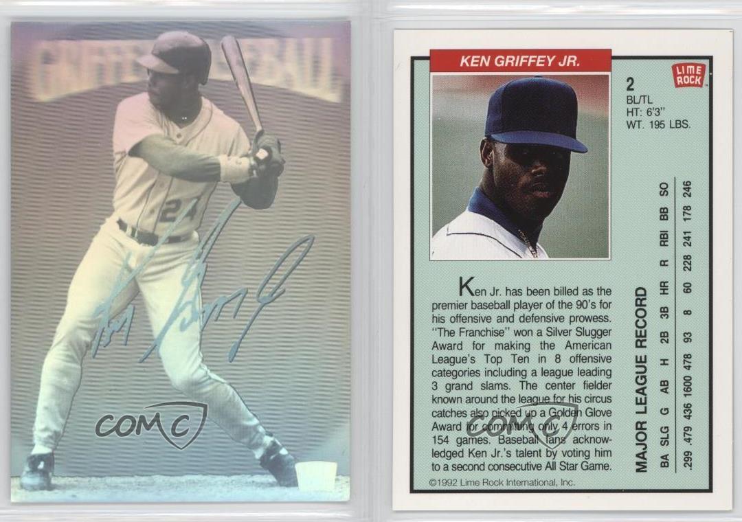 1992 Lime Rock Baseball Holograms 2 Ken Griffey Jr Seattle Mariners Jr. Card eBay