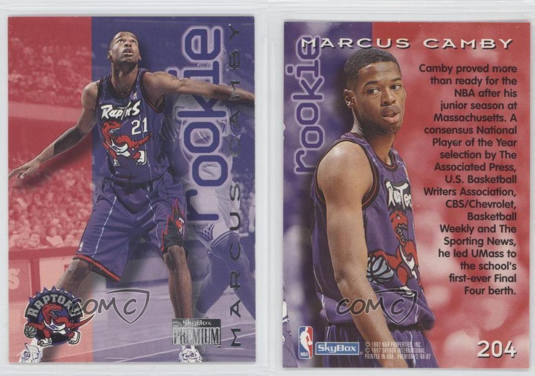 1996 Skybox Premium 204 Marcus Camby Toronto Raptors RC Rookie Basketball Card eBay