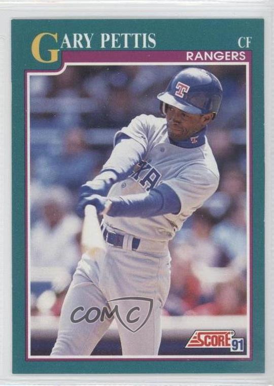 1991 Score 182 Gary Pettis Texas Rangers Baseball Card eBay