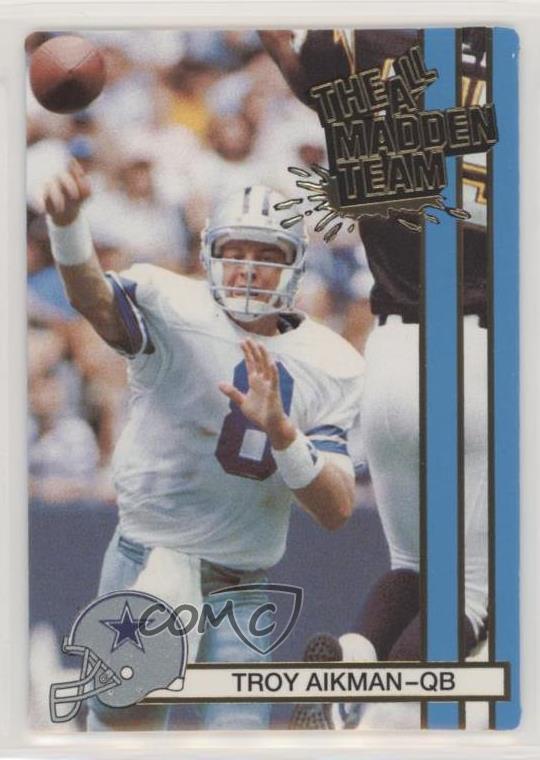 1990 Action Packed The AllMadden Team 21 Troy Aikman Dallas Cowboys Card eBay