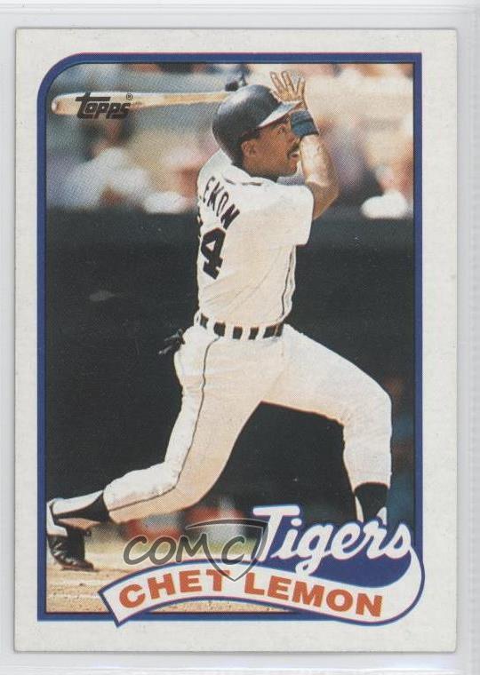 1989 Topps 514 Chet Lemon Detroit Tigers Baseball Card eBay