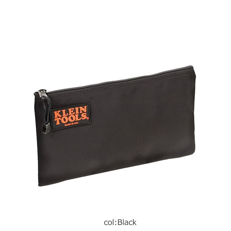 KLEIN (クライン) Zipper Bag Black Nylon / ジッパーバッグ ブラック ナイロン