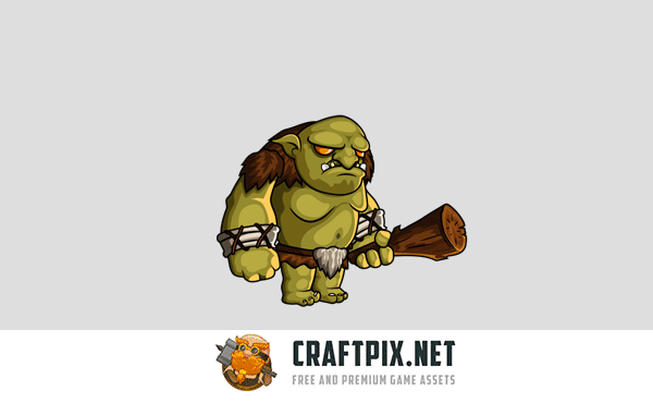 2D Trolls Free Sprite by Free Game Assets (GUI, Sprite, Tilesets)