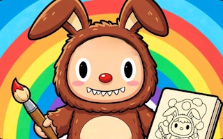 Labubu Coloring Book Play free online CrazyGamesPoki