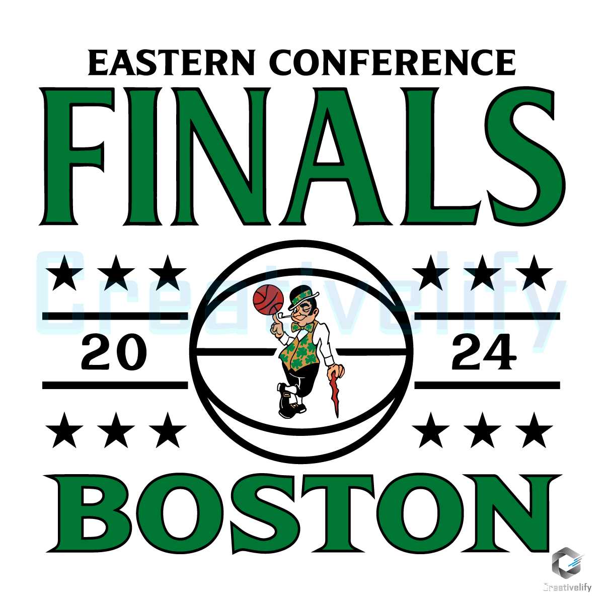 Boston Celtics Eastern Conference Finals 2024 SVG CreativeLify