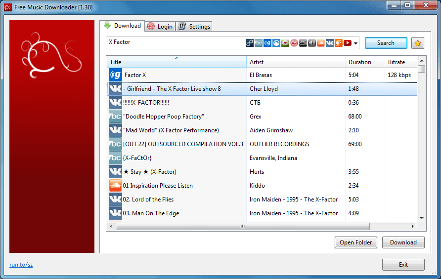 Free Music Downloader 1.30 free download Software
