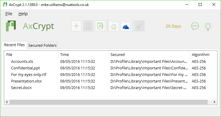AxCrypt 2.1.1589.0 (64bit) free download Download the latest
