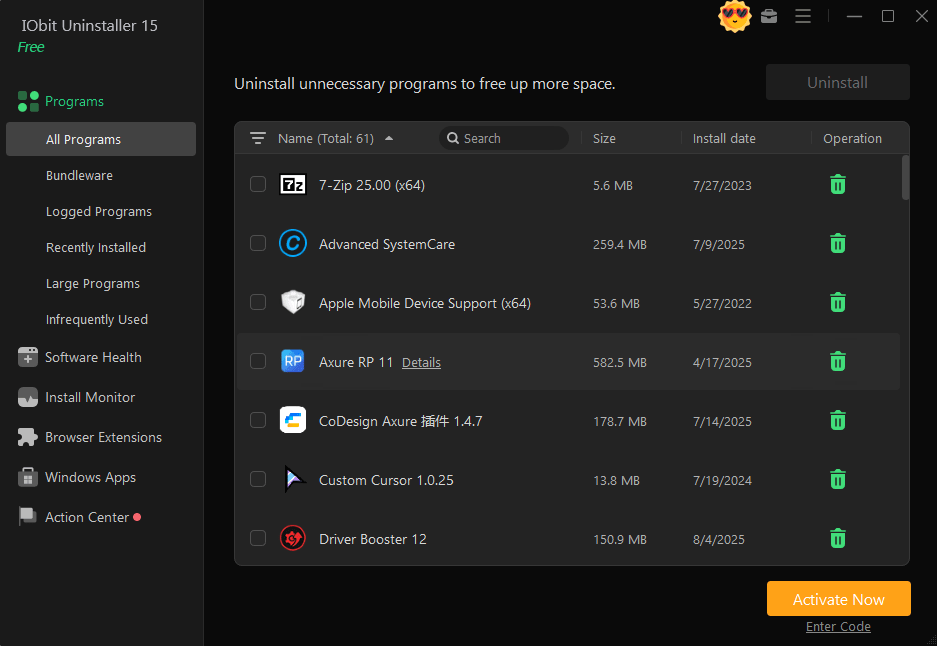 IObit Uninstaller Portable 7.5.0.7 free download