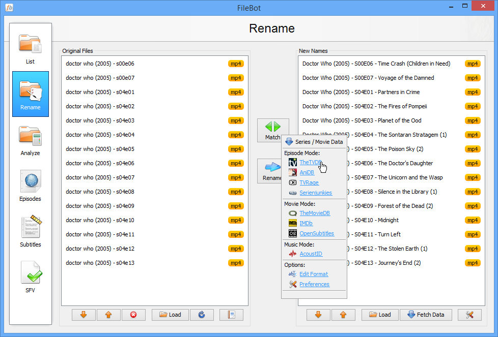 FileBot 4.8.5 free download Software reviews, downloads