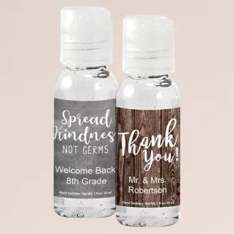 Personalized Hand Sanitizer Favors David's Bridal