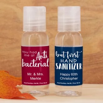 Personalized Hand Sanitizer Favors David's Bridal