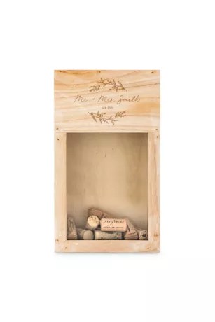 Personalized Wooden Wine Cork Holder David's Bridal
