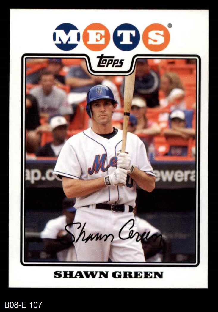 2008 Topps 107 Shawn Green