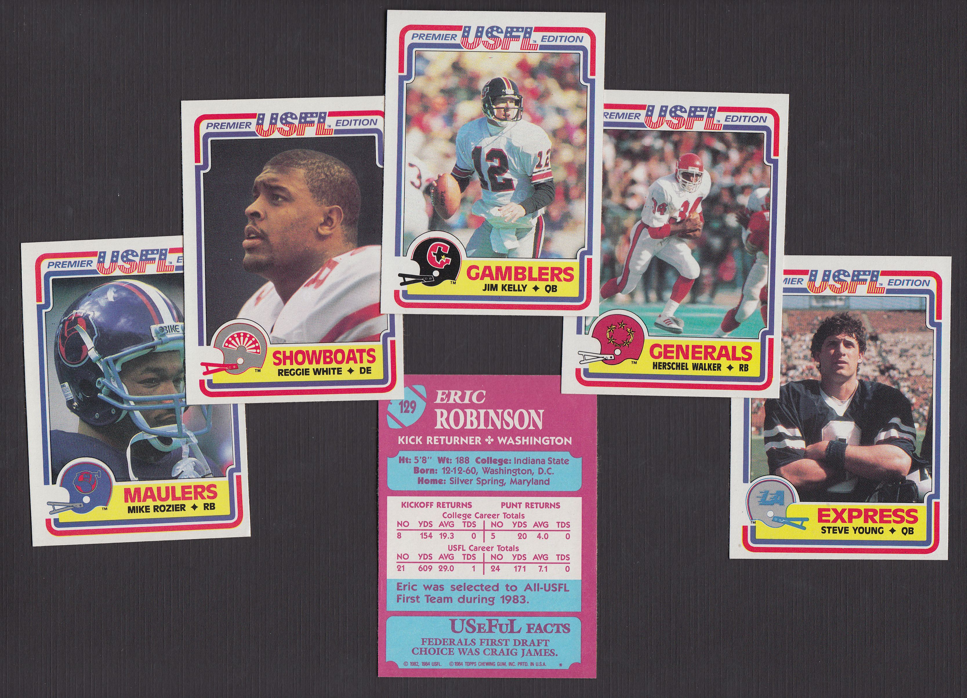 1984 Topps 1984 Topps USFL Football Complete Set