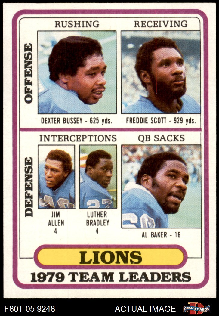 1980 Topps 488 Dexter Bussey / Freddie Scott / Jim Allen / Luther