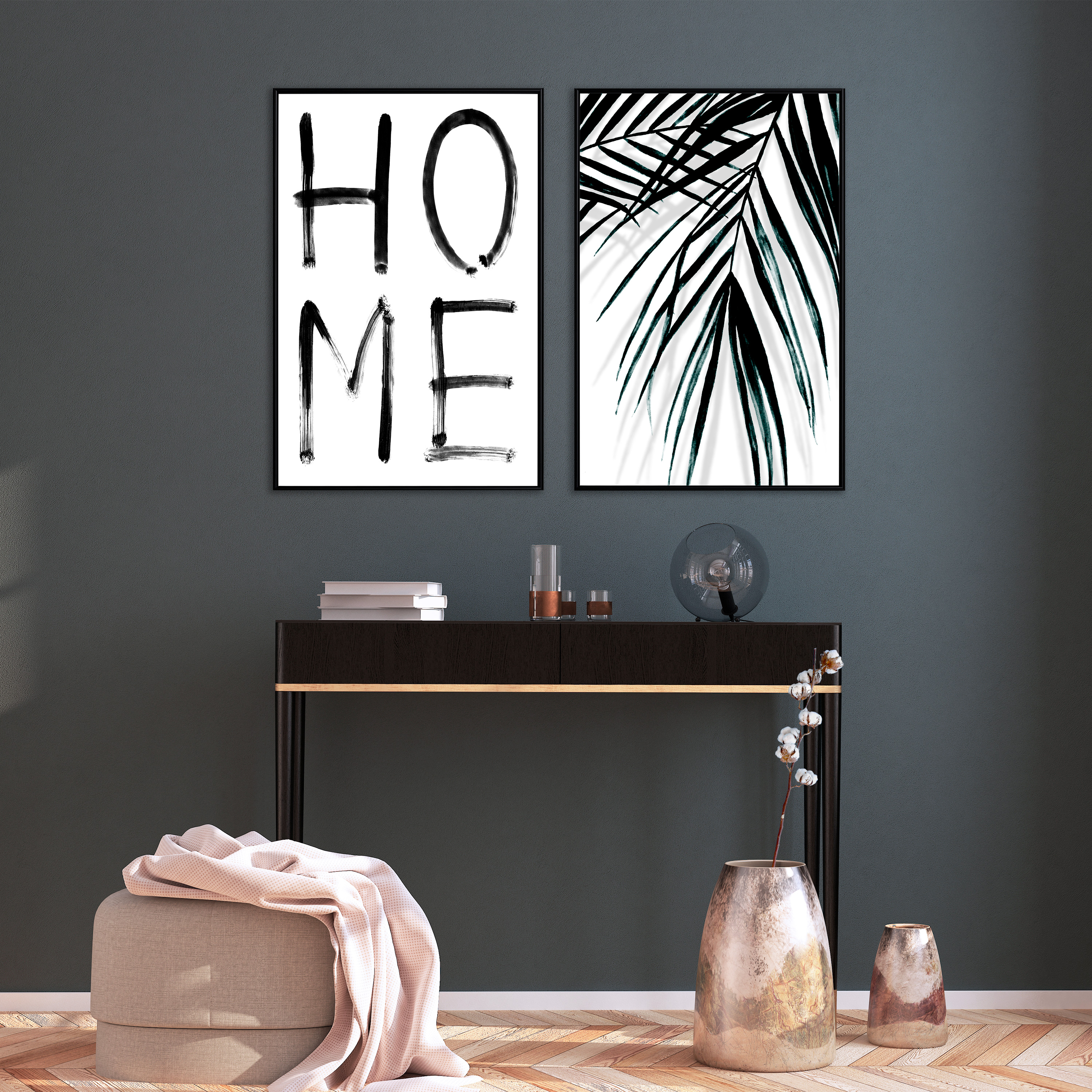 Bilder POSTER 6er Set mit Rahmen HOME Natur HIRSCH