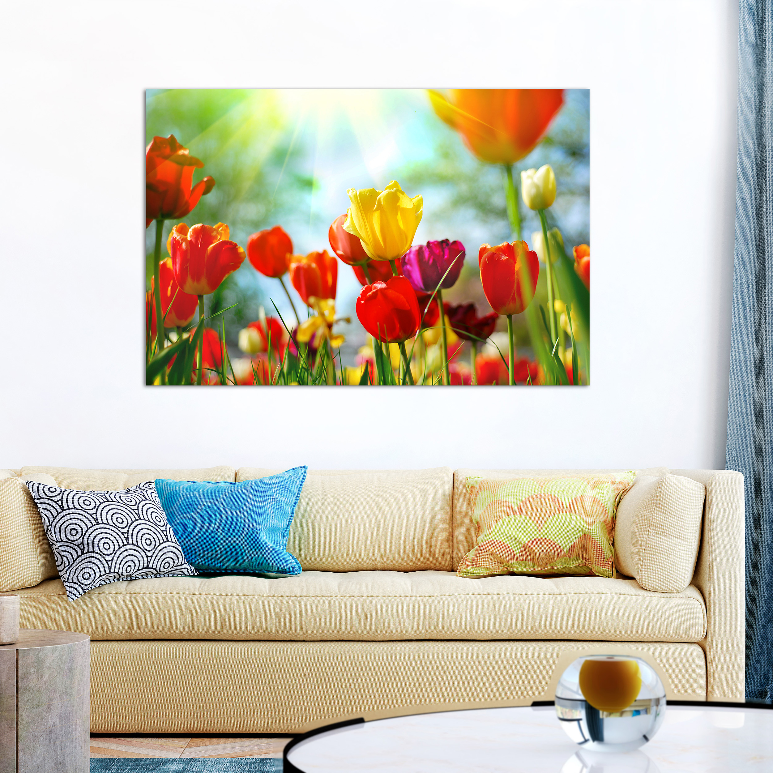 LEINWAND BILD Blumen Wandbilder XXL Kunstdruck Wohnzimmer Orchidee