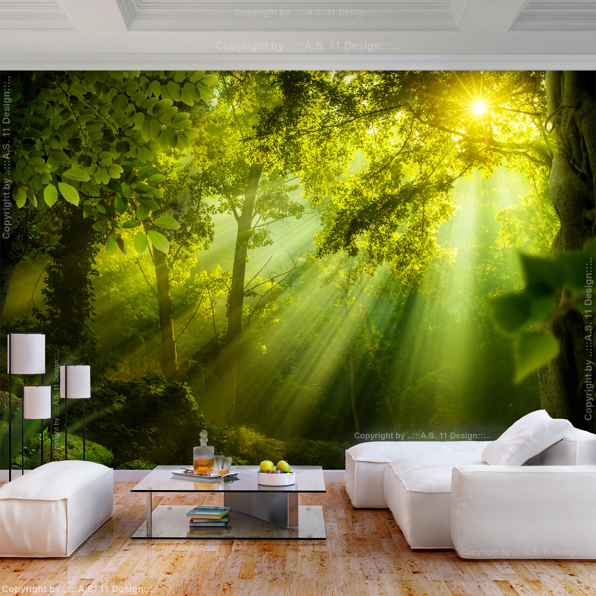 FOTOTAPETE selbstklebend Tapete Wald Landschaft Natur Wandbilder xxl Wohnzimmer eBay