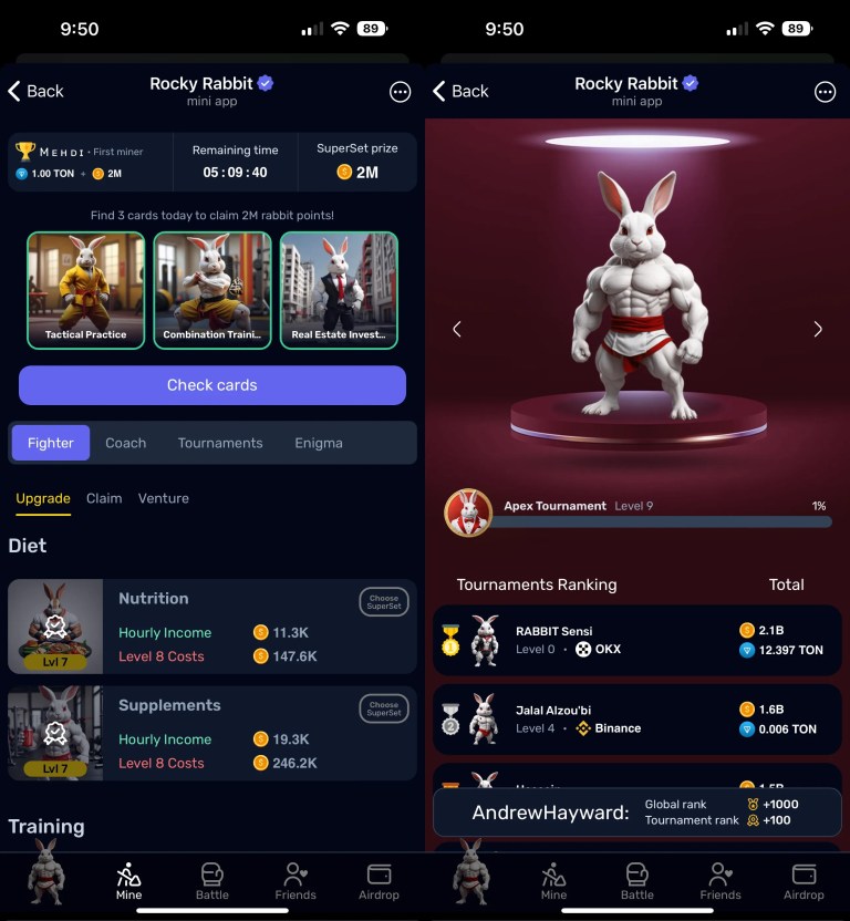 Rocky Rabbit : découvrez tout sur le jeu viral sur Telegram et son Airdrop