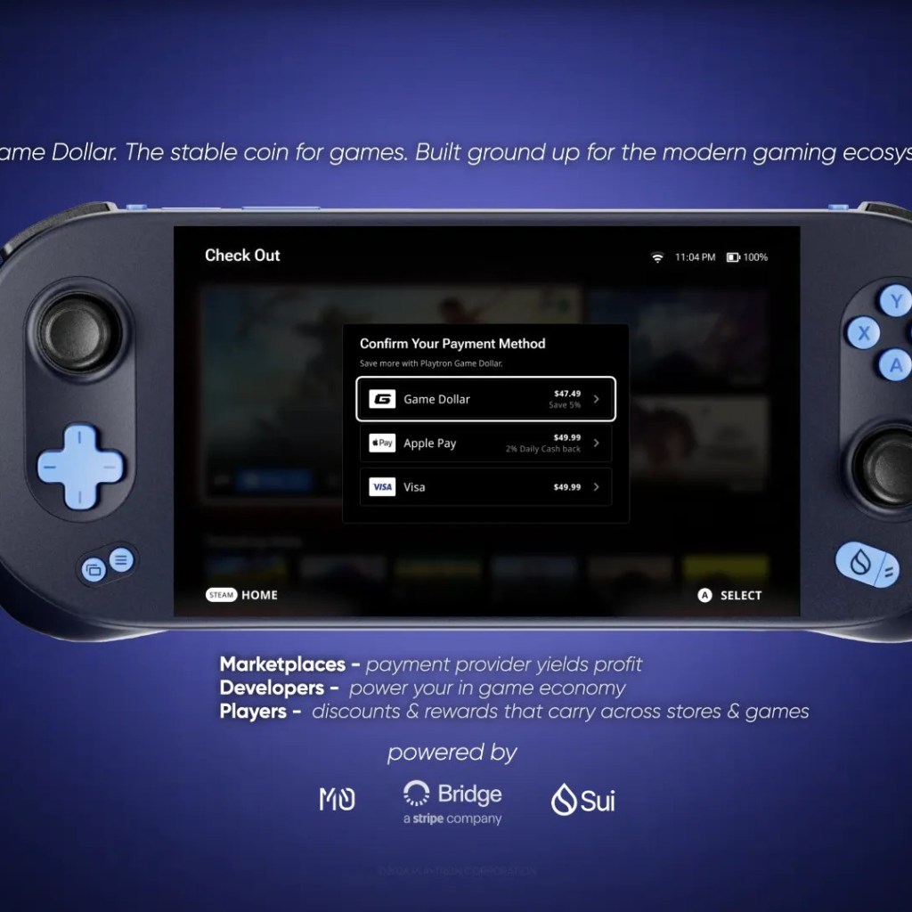 Sui Gaming Stablecoin Launching for SuiPlay0X1 Handheld, Playtron Ecosystem – Decrypt