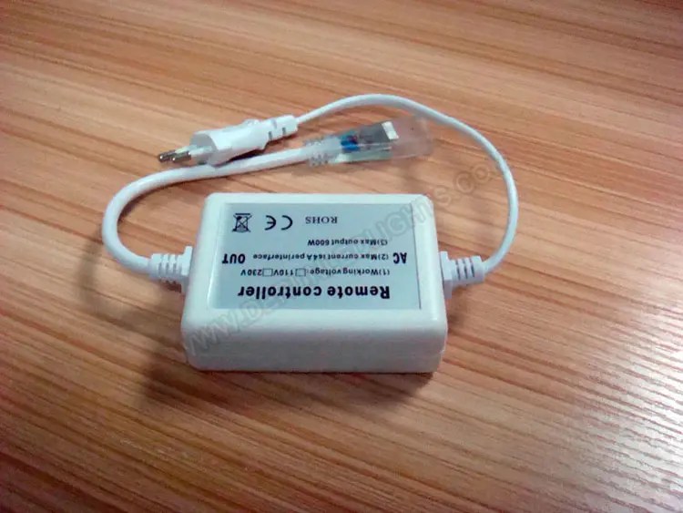220v rgb led strip light controller with 4 button remote DERUN LED