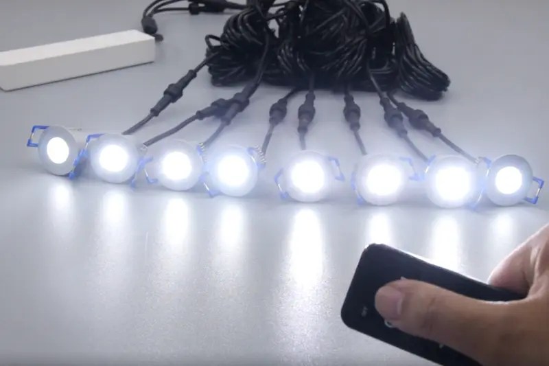 Remote control recessed RF dimmable DC12V CCT Color MINI led spotlight