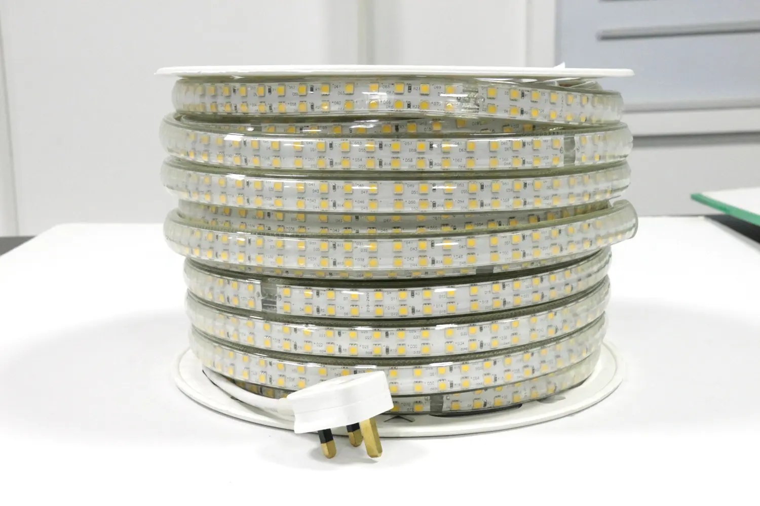 CE RoHS ETL Certified AC220V240V LED Strip Light SMD 5050 Double Row