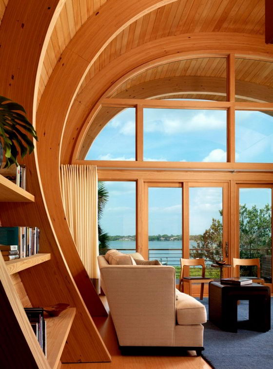 Beautiful and Organic House, Really Unique Structure Design Swan