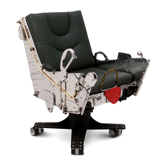 Cool Furniture Made from Vintage Airplane Parts Design Swan