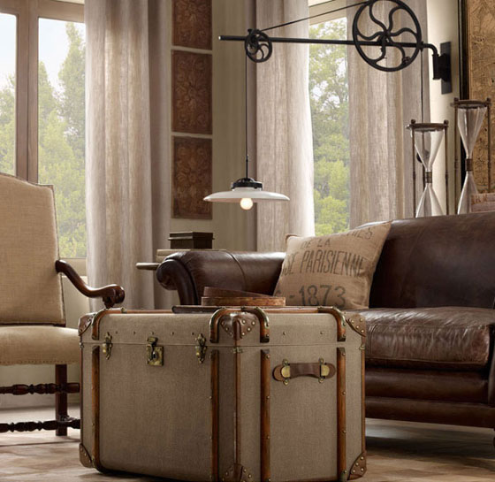 Richard's Trunks Creative Vintage Furniture Made Out of Old Trunks Design Swan