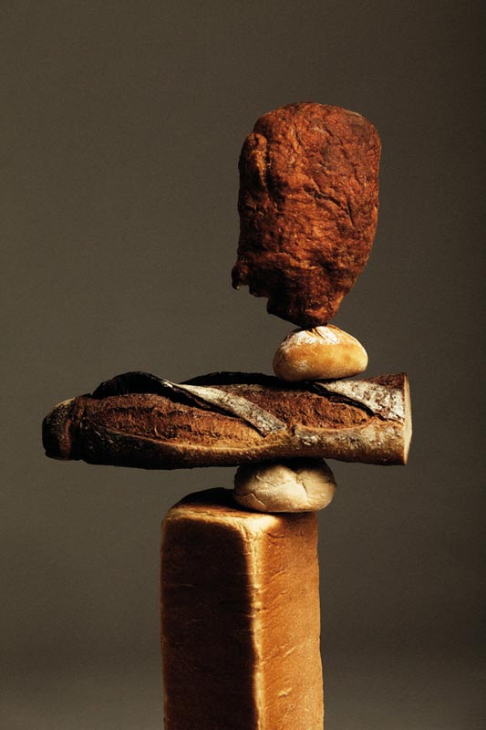 Stunning Bread Sculptures Balancing Bread by Ana Dominguez and Omar