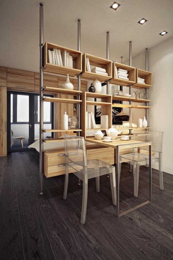 Smart 32sq m Apartment Design in Moscow Design Swan