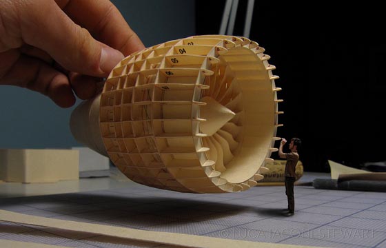 Highly Detailed 1:60-Scale Boeing 777 Paper Model by Luca Iaconi