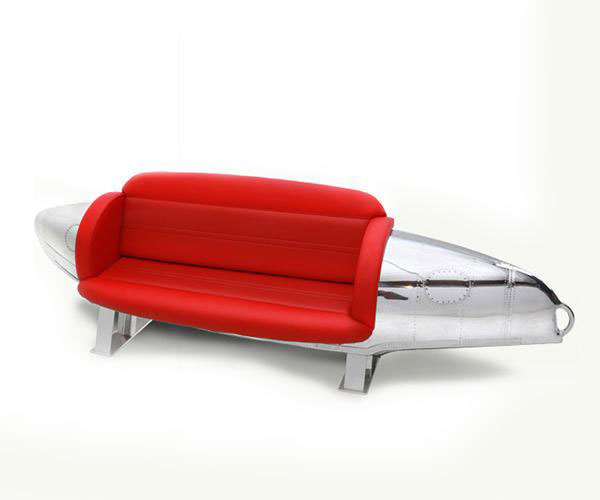 Unusual Furniture Made Out Of Reclaimed Airplane Parts Design Swan