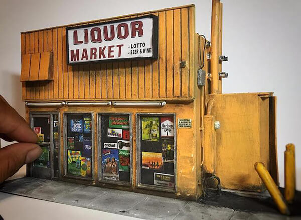 Miniature Sculptures of Neighborhoods in Los Angeles Design Swan