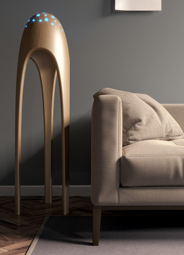 Alien Torchere Ultra Modern Floor Lamp Design Swan