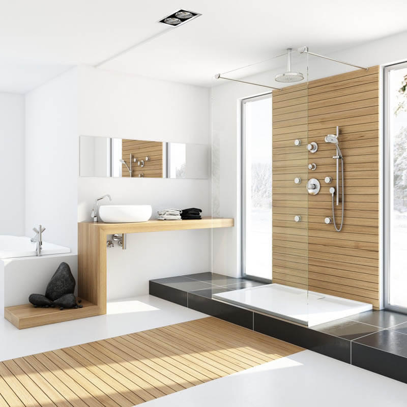 36 Inspiring Wood Bathroom Designs Design Swan