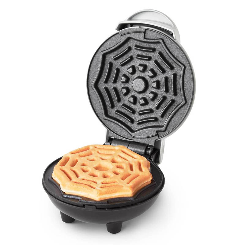 Halloween Spiderweb Mini Waffle Maker Design Swan